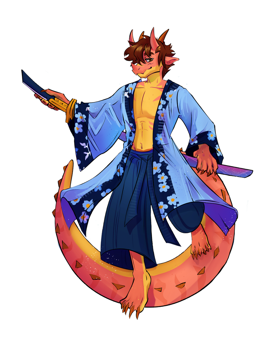 Dire with Ken Barbie's outfit. Art by @iitisjaii